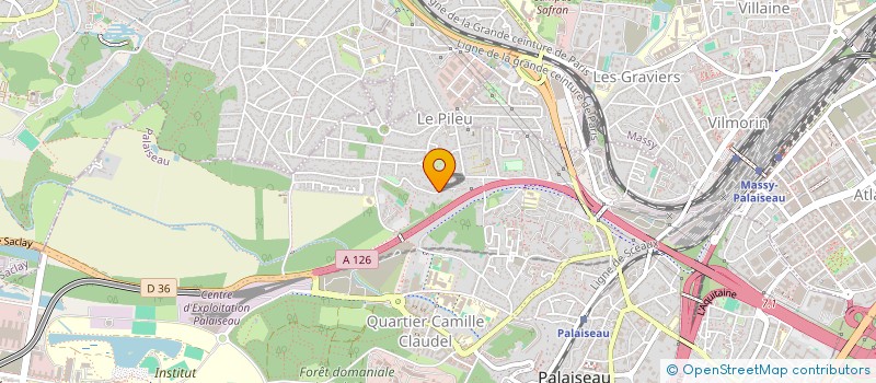 localisation de l'entreprise BOURGHEIM à PALAISEAU