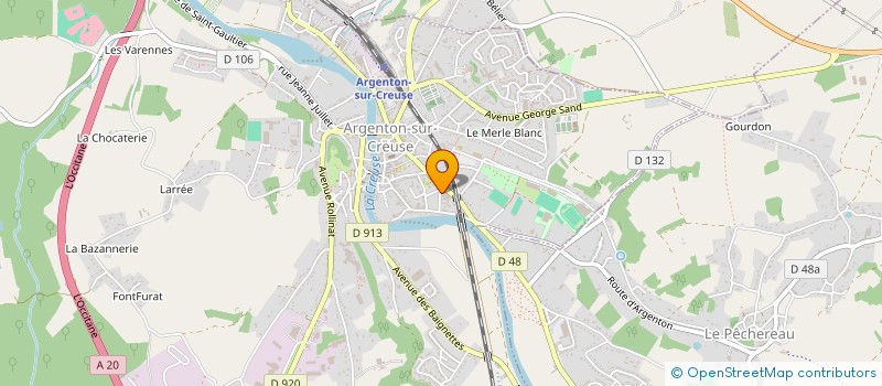 localisation de l'entreprise BOURGOGNE 29  ARGENTON-SUR-CREUSE