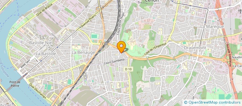 localisation de l'entreprise BOURGOGNE  CENON