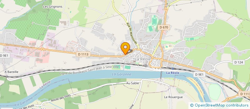 localisation de l'entreprise BOURGOGNE  LA REOLE