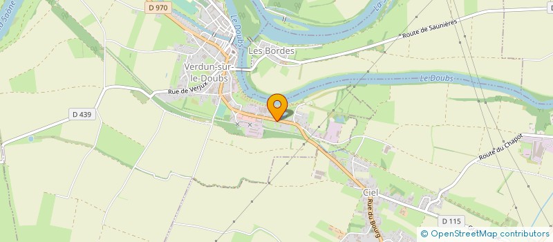 localisation de l'entreprise BOURGOGNE AGRO à VERDUN-SUR-LE-DOUBS