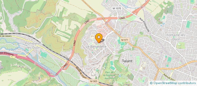 localisation de l'entreprise BOURGOGNE AQUARIOPHILIE CLUB  TALANT