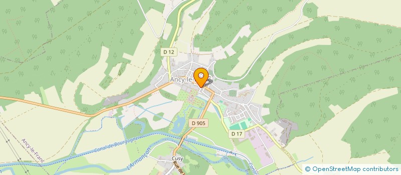 localisation de l'entreprise BOURGOGNE ARTS RENAISSANCE à ANCY-LE-FRANC