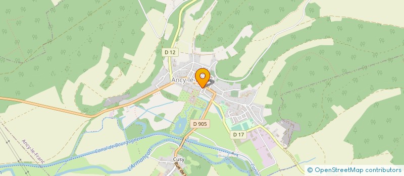 localisation de l'entreprise BOURGOGNE ARTS RENAISSANTS à ANCY-LE-FRANC