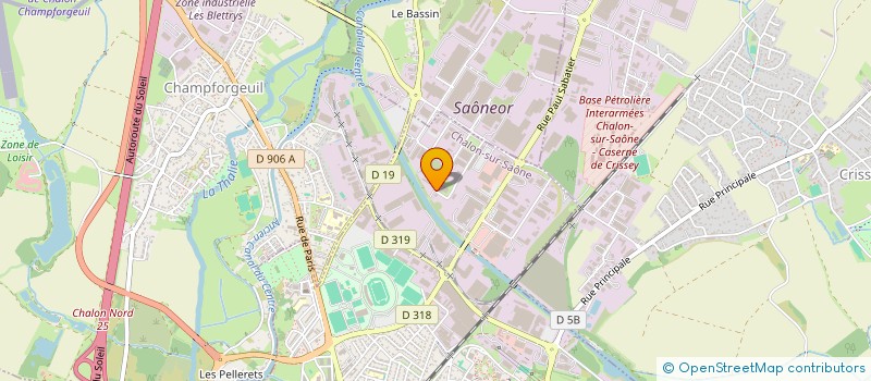 localisation de l'entreprise BOURGOGNE AUTOMATISME à CHALON-SUR-SAONE