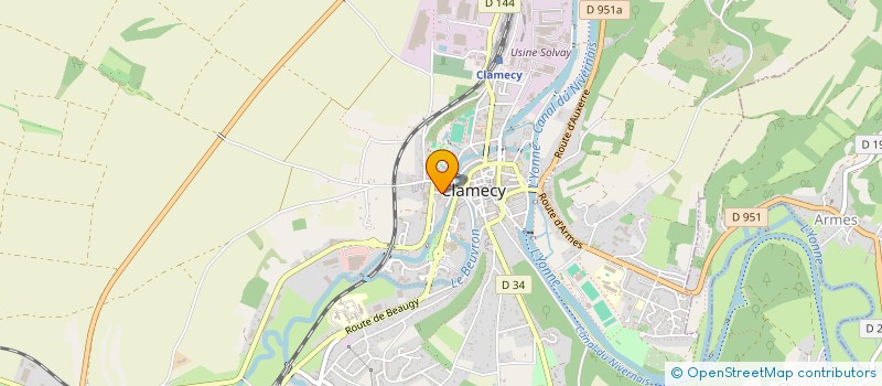 localisation de l'entreprise BOURGOGNE AUTOMECA à CLAMECY