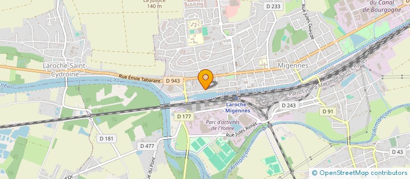 localisation de l'entreprise BOURGOGNE BOIS  MIGENNES