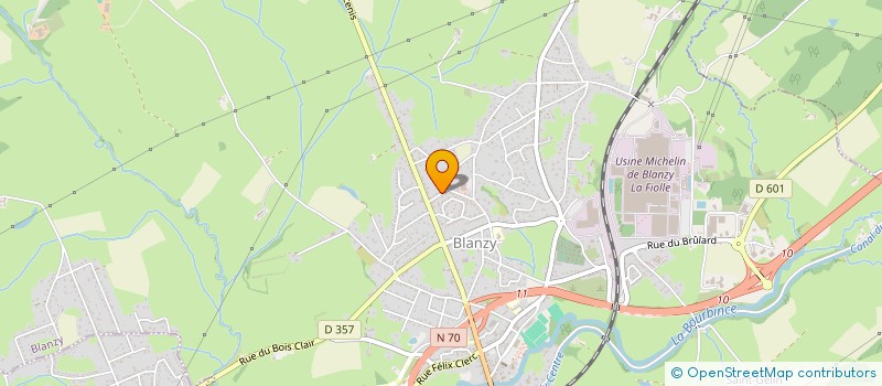 localisation de l'entreprise BOURGOGNE BURKINA FASO SOLIDARITE  BLANZY