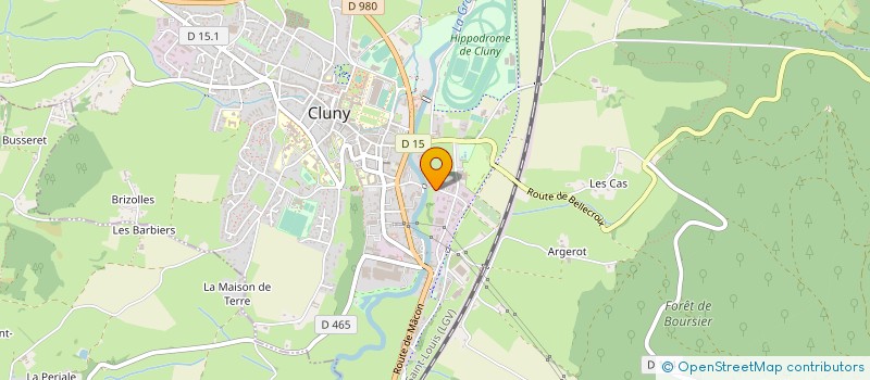 localisation de l'entreprise BOURGOGNE CARRELAGE  CLUNY