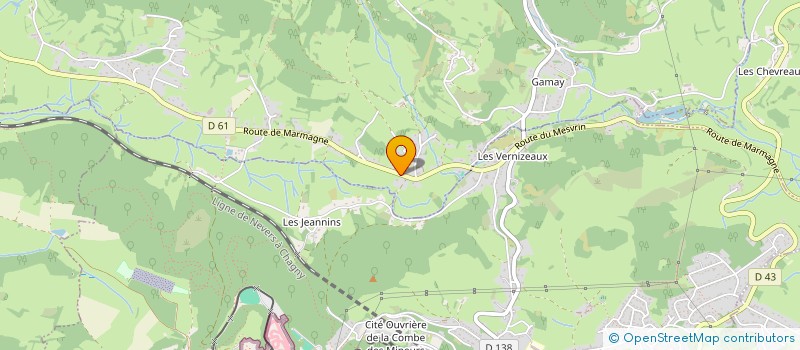 localisation de l'entreprise BOURGOGNE DIAGNOSTICS IMMO  SAINT-SERNIN-DU-BOIS