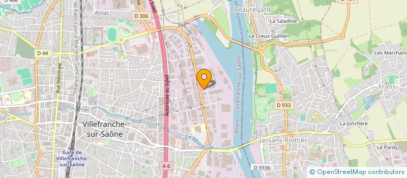 localisation de l'entreprise BOURGOGNE DIFFUSION  VILLEFRANCHE-SUR-SAONE