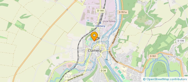 localisation de l'entreprise BOURGOGNE ENCHERES à CLAMECY