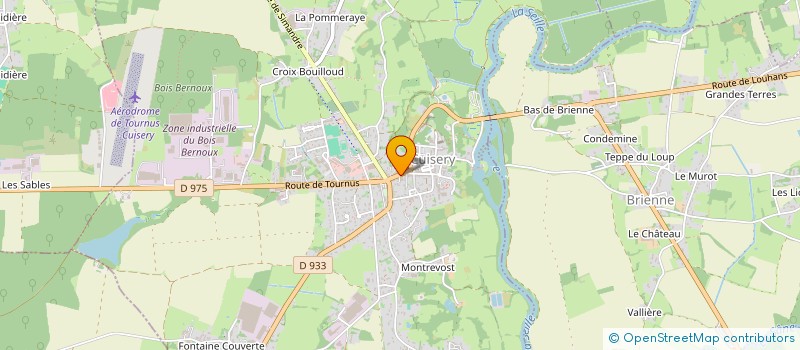 localisation de l'entreprise BOURGOGNE ENERGIE ENVIRONNEMENT SARL à CUISERY