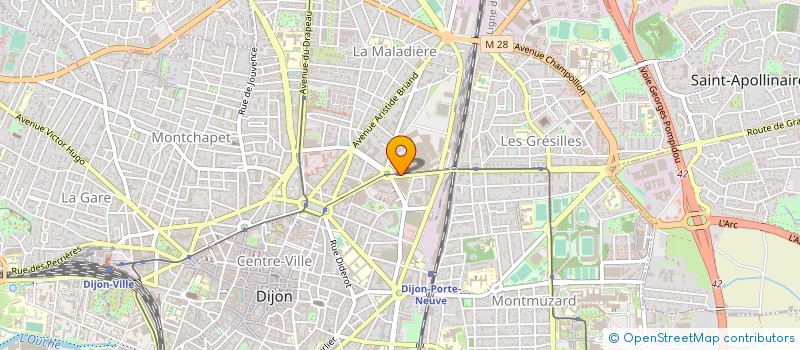 localisation de l'entreprise BOURGOGNE - ENERGIE - SOLAIRE à DIJON