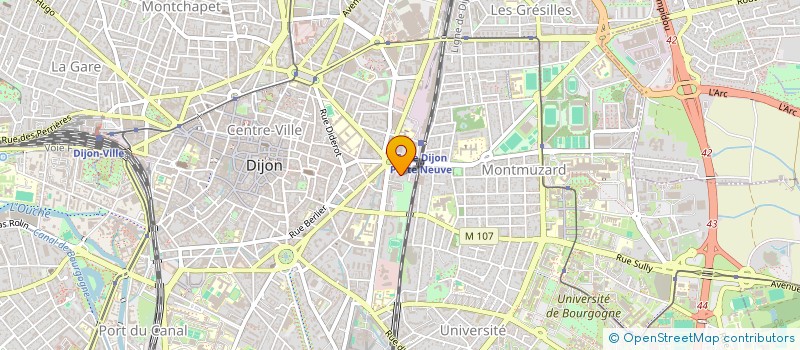 localisation de l'entreprise BOURGOGNE ENERGIES RENOUVELABLES à DIJON