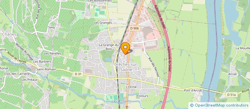 localisation de l'entreprise BOURGOGNE FACADES  CRECHES-SUR-SAONE