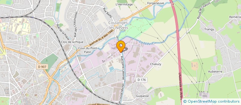 localisation de l'entreprise BOURGOGNE FORMATION INCENDIE à NEVERS