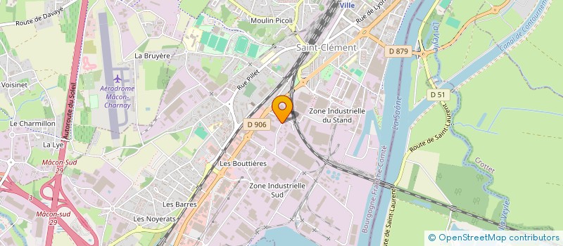 localisation de l'entreprise BOURGOGNE FOURNITURES MENUISERIE à MACON