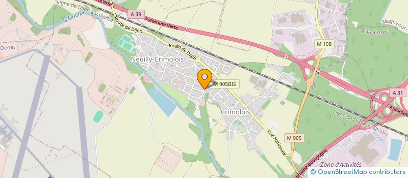 localisation de l'entreprise BOURGOGNE FRANCHE-COMTE NATURISME  BARGES