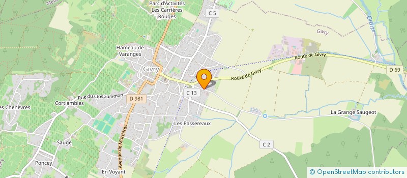 localisation de l'entreprise BOURGOGNE LEVAGE - MULTI-SERVICES à GIVRY