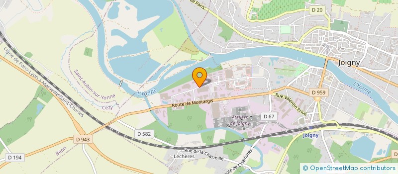 localisation de l'entreprise BOURGOGNE LOCATION à JOIGNY