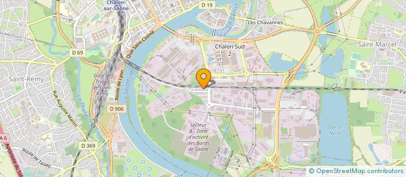 localisation de l'entreprise BOURGOGNE MAITRISE  CHALON-SUR-SAONE