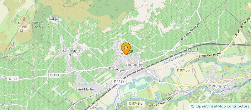localisation de l'entreprise BOURGOGNE MONIOT à SANTENAY