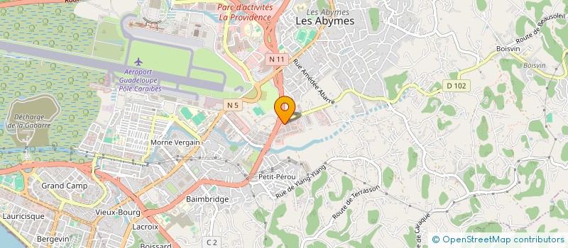 localisation de l'entreprise BOURGOGNE NEGOCE BOIS à LES ABYMES