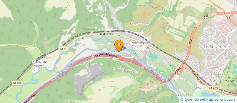 localisation de l'entreprise BOURGOGNE PHOTO NATURE  PLOMBIERES-LES-DIJON