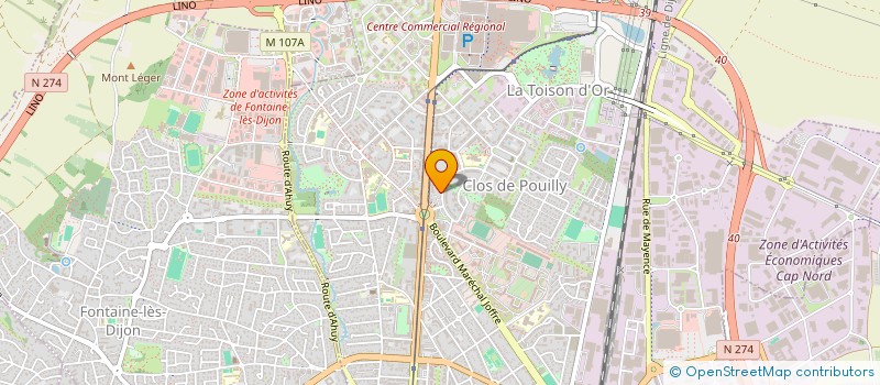 localisation de l'entreprise BOURGOGNE PRESTIGE à DIJON