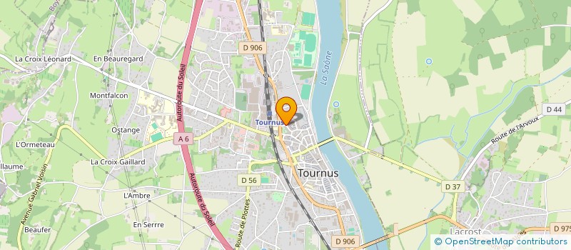 localisation de l'entreprise BOURGOGNE PRESTIGE IMMOBILIER à TOURNUS
