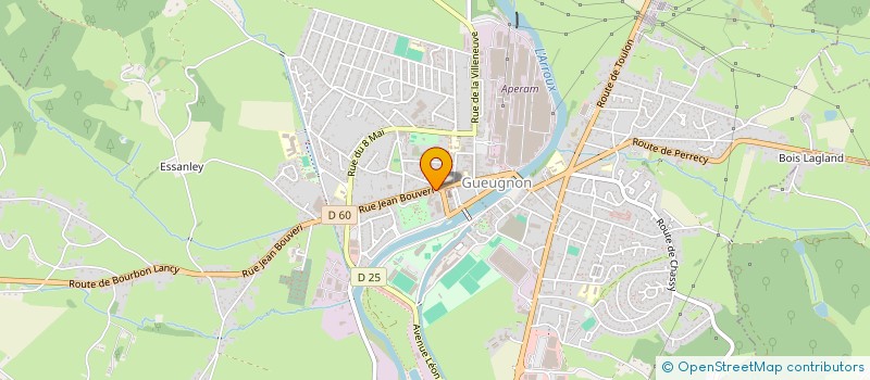 localisation de l'entreprise BOURGOGNE RECHAPAGE à GUEUGNON