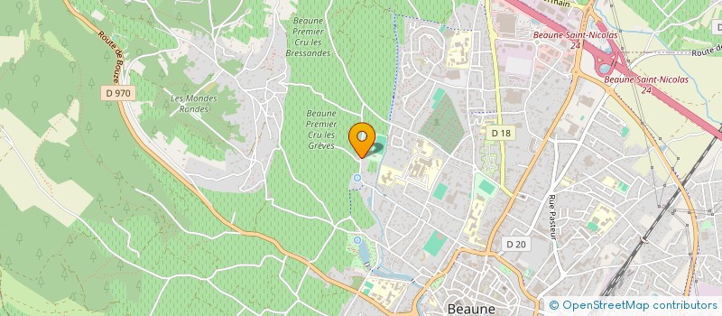 localisation de l'entreprise BOURGOGNE RUGBY DEVELOPPEMENT à BEAUNE