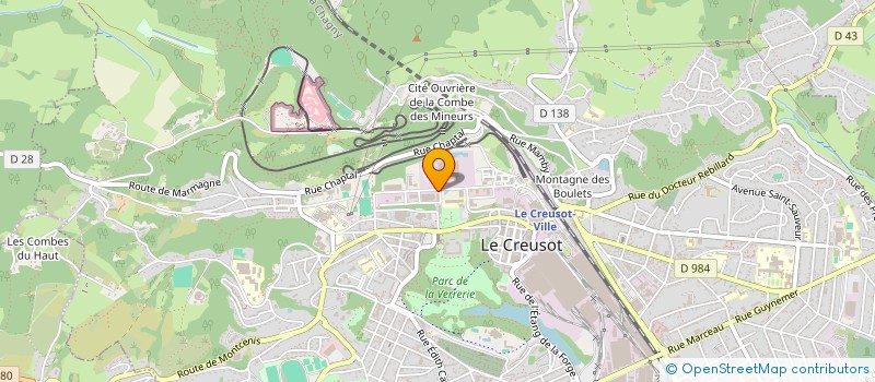 localisation de l'entreprise BOURGOGNE SERVICES ELECTRONIQUE à LE CREUSOT