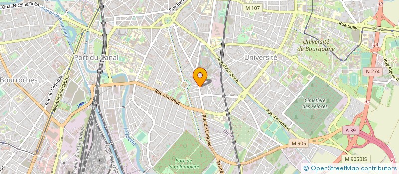 localisation de l'entreprise BOURGOGNE SERVICES SPECIALISES à DIJON