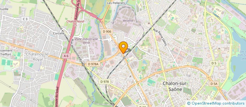 localisation de l'entreprise BOURGOGNE TRAITEUR à CHALON-SUR-SAONE
