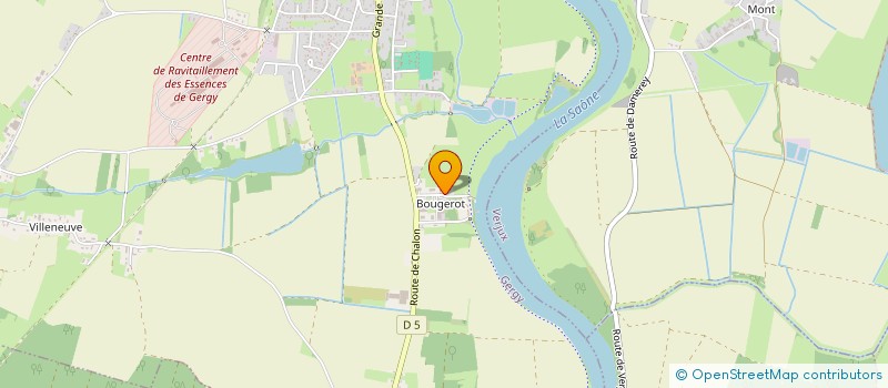 localisation de l'entreprise BOURGOGNE TRAVAUX BATIMENT  GERGY