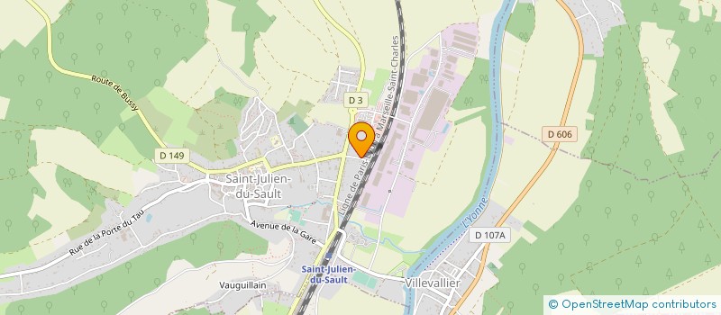localisation de l'entreprise BOURGOGNE UTILITAIRES à SAINT-JULIEN-DU-SAULT