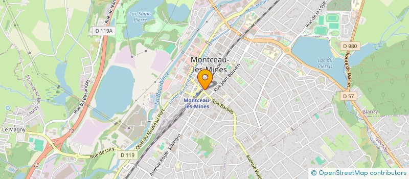 localisation de l'entreprise BOURGOGNE VAR IMMOBILIER  MONTCEAU-LES-MINES