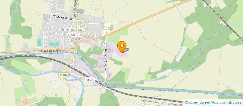 localisation de l'entreprise BOURGOGNE VITROFLORE à BRIENON-SUR-ARMANCON