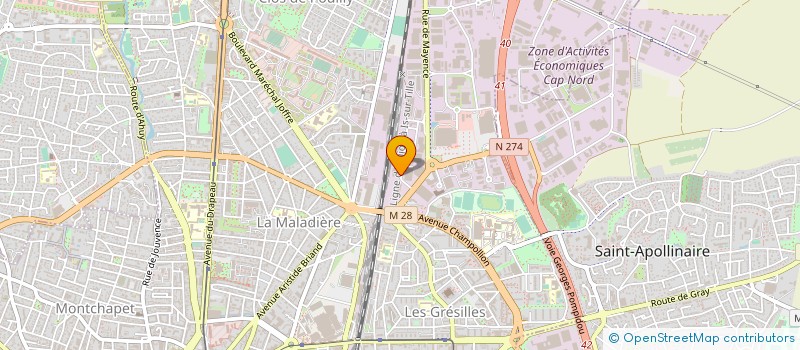 localisation de l'entreprise BOURGOGNE VOLAILLES à DIJON