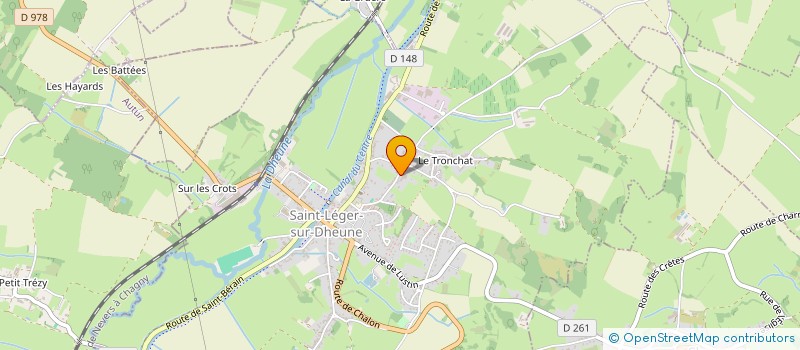 localisation de l'entreprise BOURGOGNES PAILLARD à SAINT-LEGER-SUR-DHEUNE