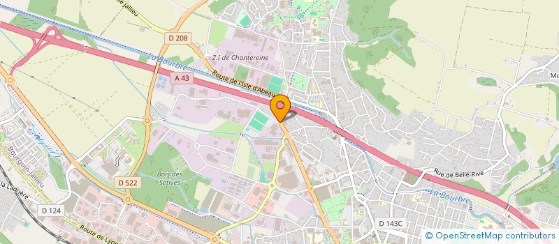 localisation de l'entreprise BOURGOIN CA à BOURGOIN-JALLIEU