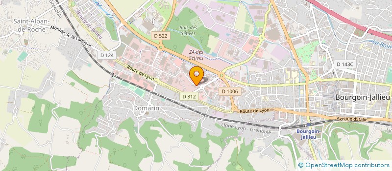 localisation de l'entreprise BOURGOIN CONFORT MEDICAL à BOURGOIN-JALLIEU