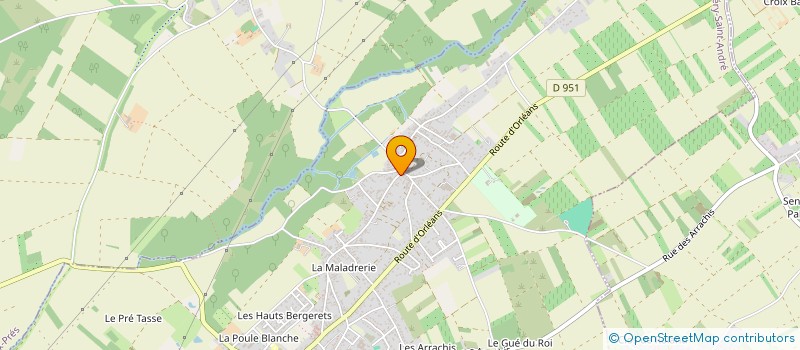 localisation de l'entreprise BOURGOIN COUVERTURE à CLERY-SAINT-ANDRE