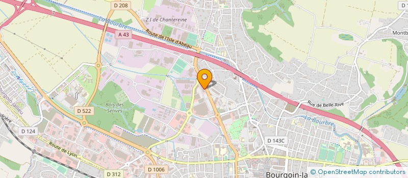 localisation de l'entreprise BOURGOIN DISTRIBUTION à BOURGOIN-JALLIEU