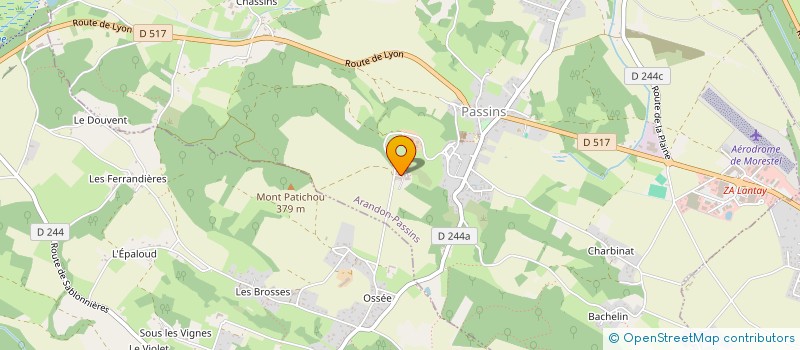 localisation de l'entreprise BOURGOIN - FUNAS  ARANDON-PASSINS