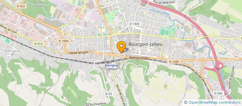 localisation de l'entreprise BOURGOIN OPTIQUE  BOURGOIN-JALLIEU