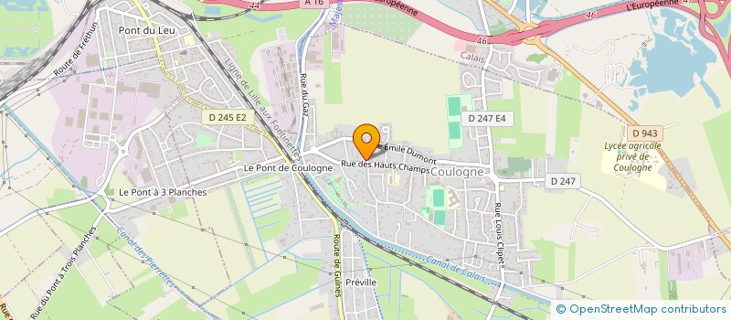 localisation de l'entreprise BOURGOIS PHILIPPE ET FABIOLA  COULOGNE