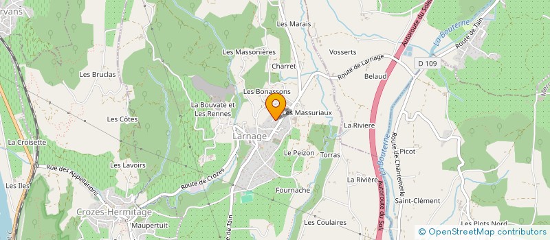 localisation de l'entreprise BOURGOIS-SAURET  LARNAGE